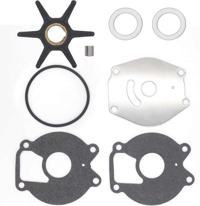 QUICKMARINER QuickMarine 85089T7 Water Pump Impeller Repair Kit for Mercury Marine 13.5-25 HP Outboard Motors Replacement 47-85089T7 Sierra 18-3215 Boat Engine - Image 5